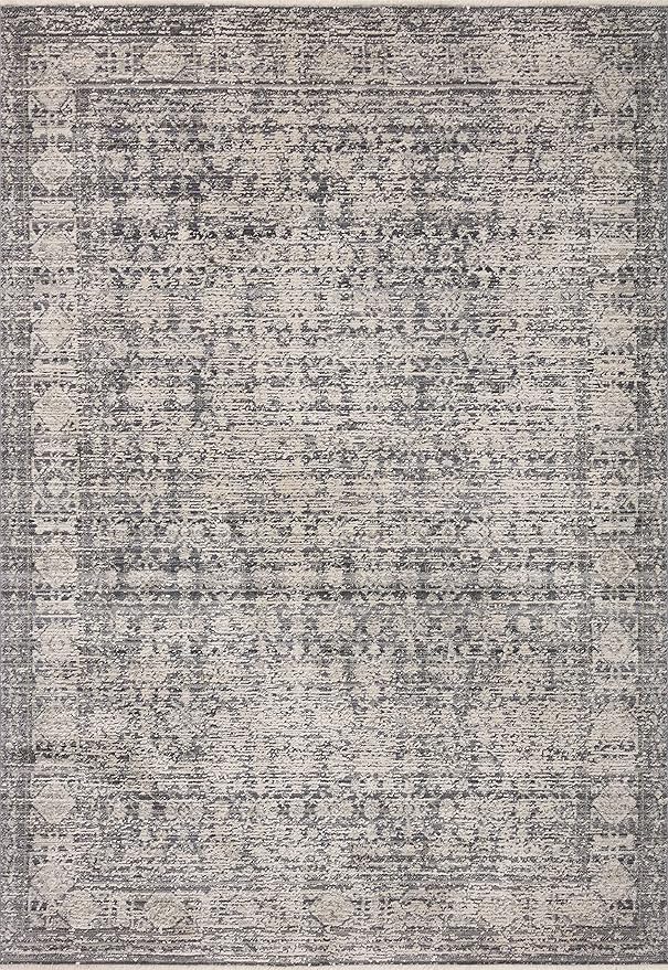 Loloi Amber Lewis Alie Collection ALE-03 Charcoal/Dove 11'-6'' x 15'-7'', .13'' Pile Height, Area Rug