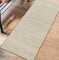 Savi Home Jute Cotton Hand Woven Area Runner Rug 2'x4.3', Natural Fibers, Rustic Farmhouse Style Rug, Vintage Bohemian Decor Rug for Bedroom, Dinning Room, Hallway, Office