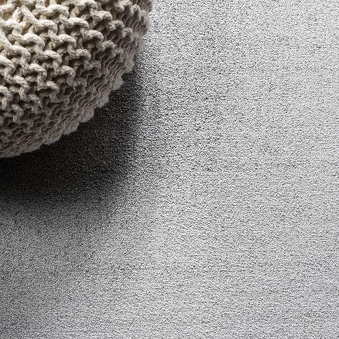 JONATHAN Y Haze Solid Low-Pile Light Gray Indoor Area Rug 3x5, Coastal,Bohemian,Minimalist,Classic, Easy-Cleaning for Living Room,Bedroom,Kitchen,Pet Friendly,Non-Shedding (SEU100K-3)