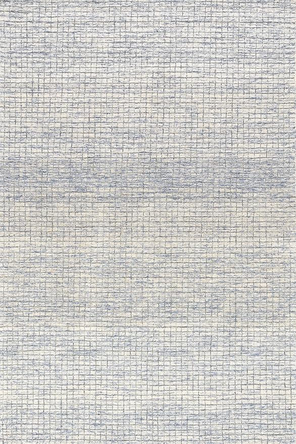 Rugs USA Melrose Light Blue/Ivory, 8'6" x 11'6", Handmade, Wool & Cotton, Soft and Cozy, High Traffic, Stain Resistant, Easy Clean, Durable Area Rug for Bedroom, Living Room, Dining Space, Entryway