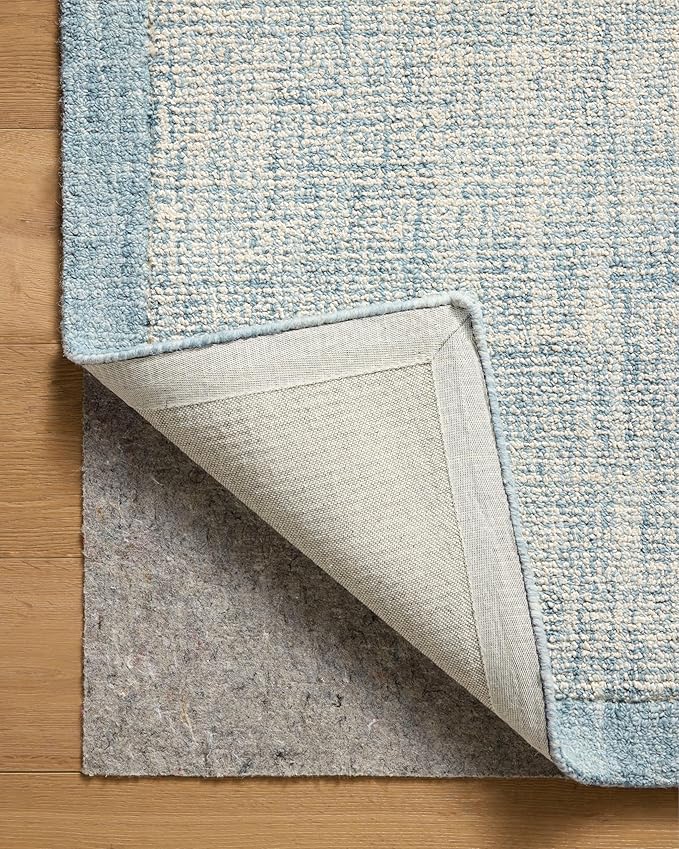 Loloi Magnolia Home by Joanna Gaines Henley Collection HNY-01 Ivory/Blue 2'-6" x 9'-6" Runner Rug