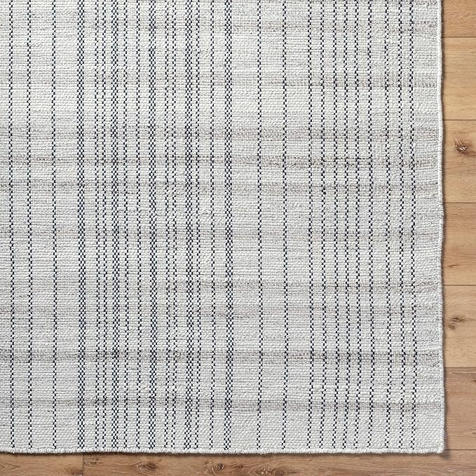 Mark&Day Wool Rugs, 2x3 Ishaq Cottage Slate Area Rug, Grey Silver Carpet for Living Room, Bedroom or Kitchen (2' x 3')