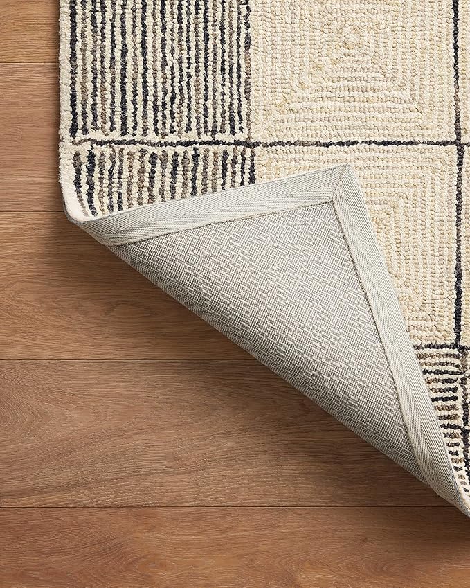 Loloi Chris Loves Julia Francis Collection FRA-02 Cream/Black 2'-6" x 9'-9" Runner Rug