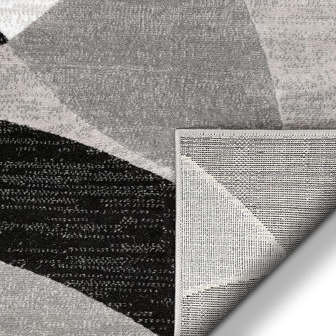 Well Woven Dulcet Bingo Grey Modern Geometric 2'7" x 3'11" Area Rug