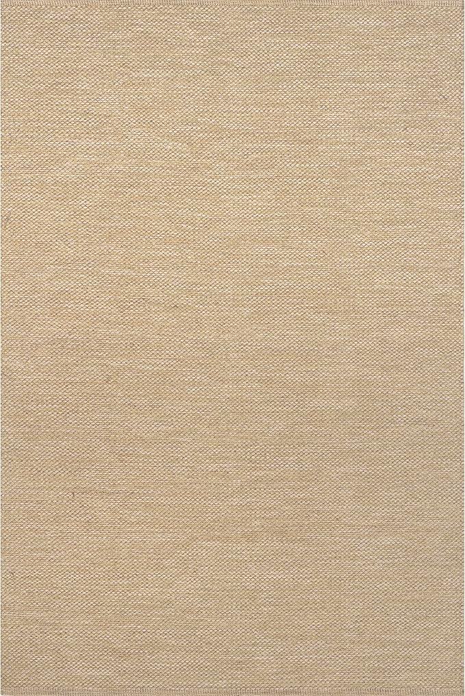 nuLOOM Alessi Solid Farmhouse Cotton Area Rug, 3x5, Beige