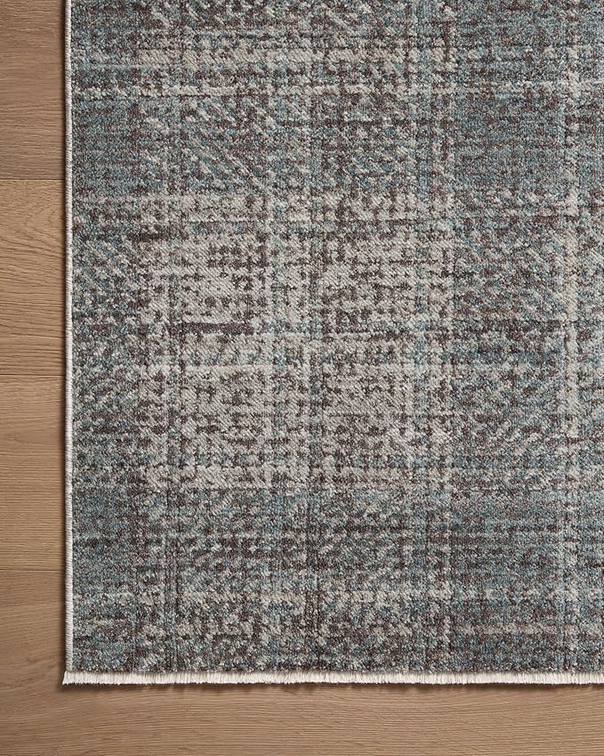 Loloi Angela Rose Ember Collection EMB-09 Denim/Charcoal 5'-3" x 7'-6" Area Rug