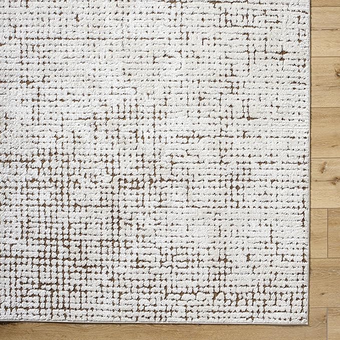 Livabliss x Our PNW Home Cascade Minimalist Area Rug, 12' x 15', Brown