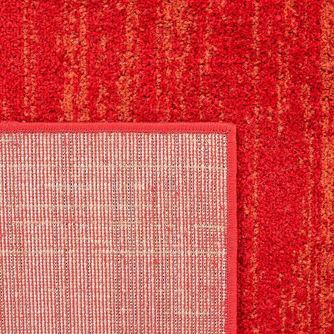SAFAVIEH Area Rug 8x10 - Adirondack Collection - Large - Red & Grey, Modern Ombre Design, Non Shedding & Easy to Clean, Ideal for Living Room, Bedroom, Office, Dining Space (ADR113Q)
