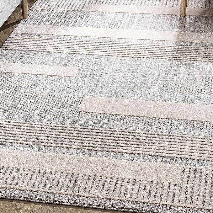 Well Woven Brer Beige Abstract Geometric Tribal Area Rug 3x5 (3'11" x 5'3")
