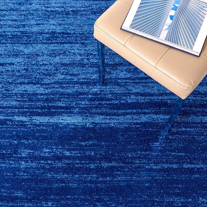 SAFAVIEH Adirondack Collection Runner Rug - 2'6" x 14', Light Blue & Dark Blue, Modern Ombre Design, Non Shedding & Easy to Clean, Ideal for Hallway, Foyer, Kitchen, Entryway, Bedroom (ADR113F)