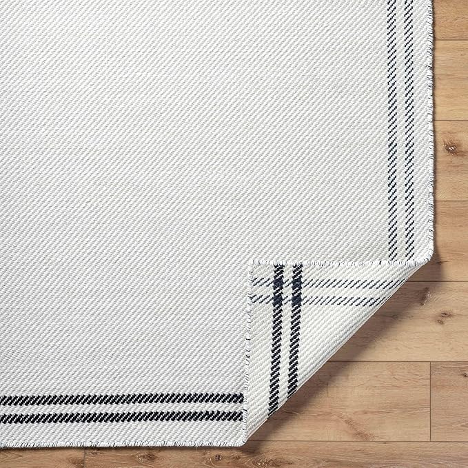 Mark&Day Wool Rugs, 5x7 Janmichael Cottage Light Silver/Black Area Rug, Silver Black Carpet for Living Room, Bedroom or Kitchen (5' x 7'6")