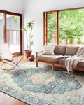 Loloi Skye Collection SKY-12 Ocean/Multi 2'-6" x 10'-0" Runner Rug