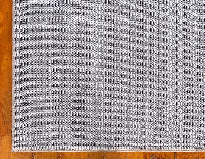 Unique Loom Solo Collection Area Rug - Calabasas (7' 1" x 10' Rectangle, Ivory)