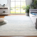SAFAVIEH Adirondack Collection Area Rug - 8' Square, Slate & Cream, Modern Ombre Design, Non Shedding & Easy to Clean, Ideal for Living Room, Bedroom, Office, Dining Space (ADR113T)