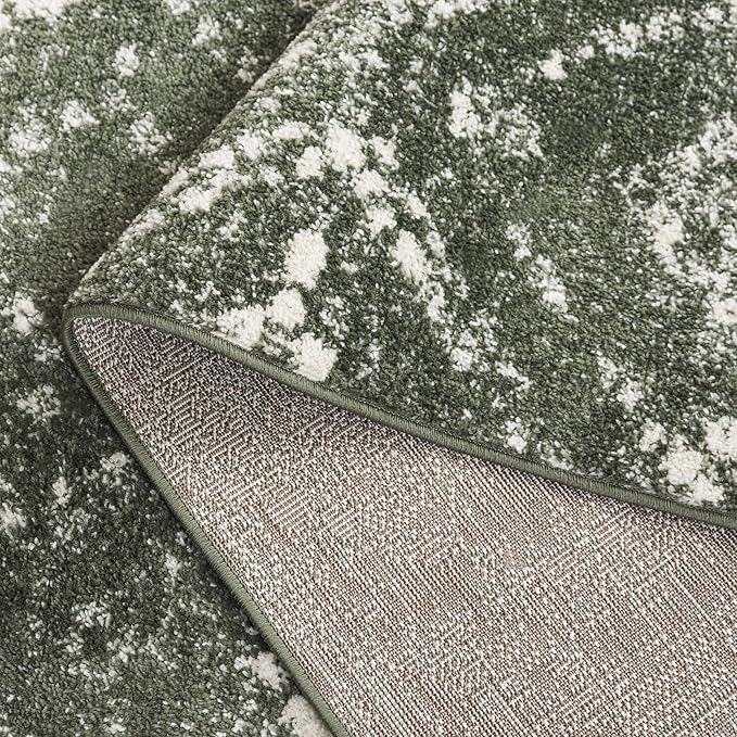 SAFAVIEH Adirondack Collection Area Rug - 3' x 5', Dark Green & Ivory, Geometric Design, Non-Shedding & Easy Care, Ideal for High Traffic Areas in Living Room, Bedroom, Dining (ADR131E-3)