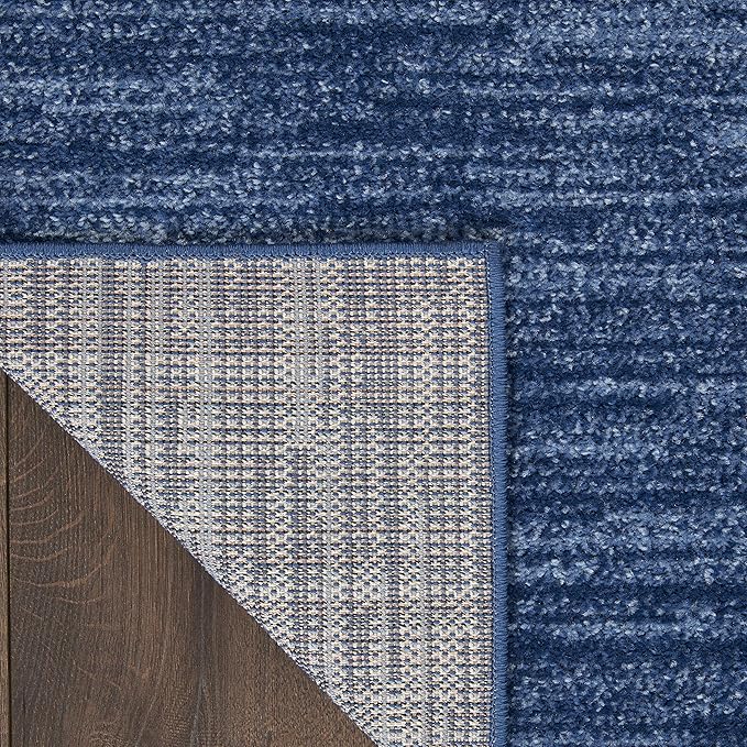 Nourison Home Nourison Essentials Navy Blue 9' x 12' Area Rug - Easy Clean, Non Shedding, Bed Room, Living Room, Dining Room, Kitchen (9' x 12')