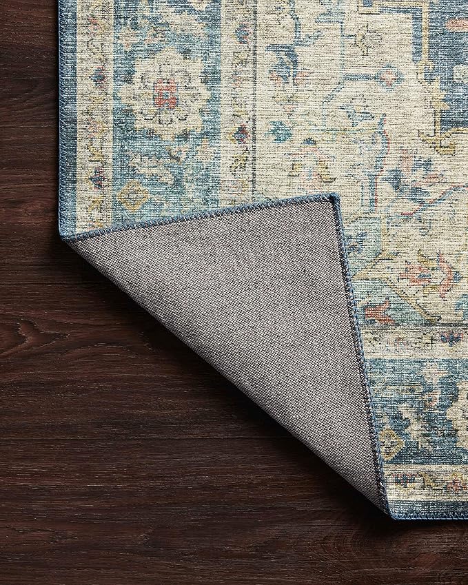 Loloi II Skye Collection SKY-12 Ocean/Multi 3'-6" x 5'-6" Accent Rug