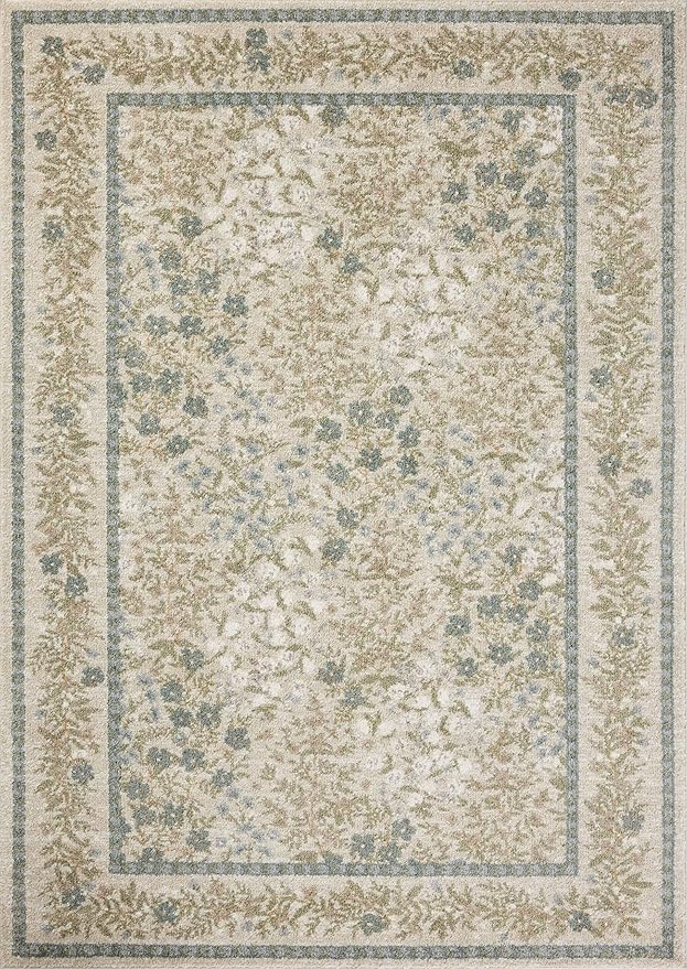 Loloi Rifle Paper Co. Laurel Collection LAU-03 Ivory/Multi 2'-8" x 8' Runner Rug