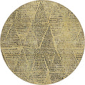 Addison Rugs Chantille ACN591 Gold 8' x 8' Indoor Outdoor Round Rug, Easy Clean, Machine Washable, Non Shedding, Bedroom, Living Room, Dining Room, Kitchen, Patio Rug