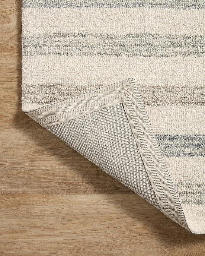 Loloi Chris Loves Julia Chris Collection CHR-05 Ivory/Slate 2'-0'' x 5'-0'', .50" Pile Height, Accent Rug