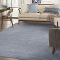 Nourison Home Nourison Essentials Blue Grey 7' x 10' Area Rug - Easy Clean, Non Shedding, Bed Room, Living Room, Dining Room, Kitchen (7' x 10')