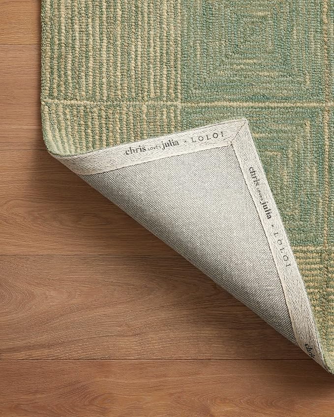 Loloi Chris Loves Julia Francis Collection FRA-02 Green/Natural 3'-6" x 5'-6" Accent Rug