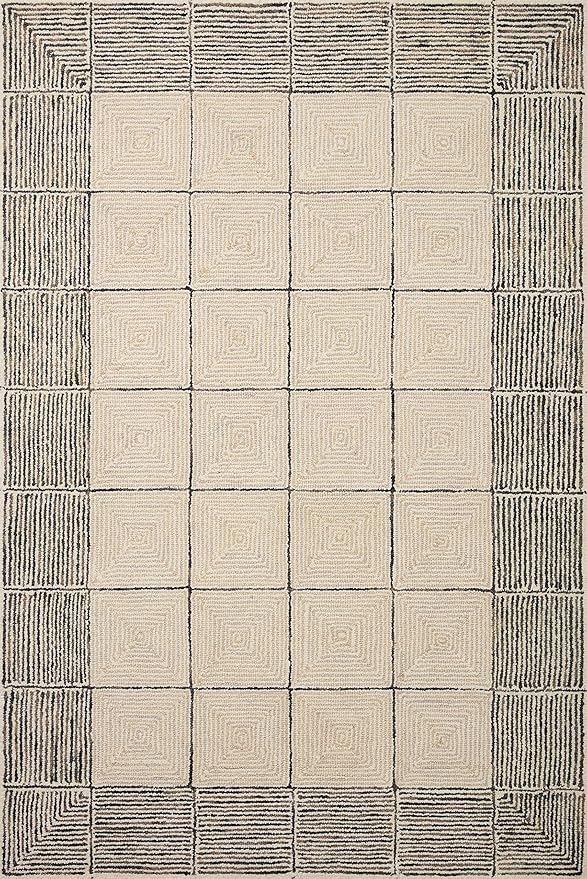 Loloi Chris Loves Julia Francis Collection FRA-02 Cream/Black 2'-3" x 3'-9" Accent Rug