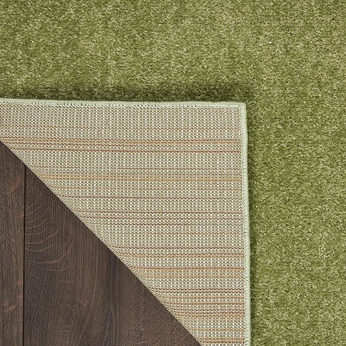 Nourison Home Nourison Essentials Green 9' x 12' Area Rug - Easy Clean, Non Shedding, Bed Room, Living Room, Dining Room, Kitchen (9' x 12')