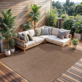 CAMILSON Outdoor Rug 9x12 Modern Area Rugs for Large Indoor and Outdoor Patios and Porches - Waterproof, Washable, Non-Shedding, Easy-to-Clean Outside Carpet (9 x 12, Solid - Jute)
