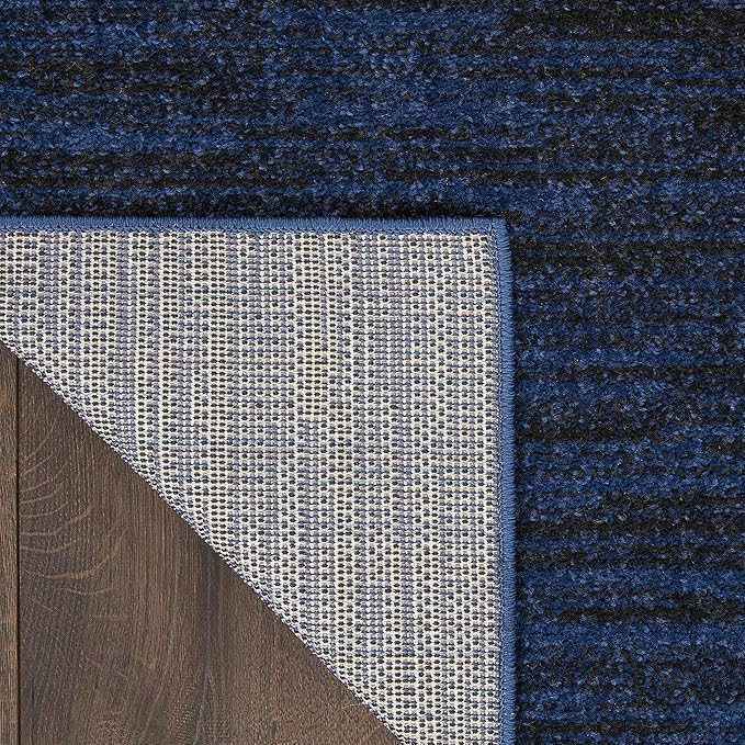 Nourison Home Nourison Essentials Midnight Blue 3' x 5' Area Rug - Easy Clean, Non Shedding, Bed Room, Living Room, Dining Room, Kitchen (3' x 5')