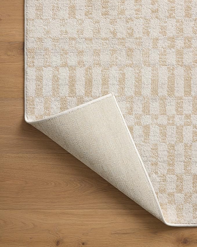 Loloi Kamala Collection KAM-05 Ivory/Natural 5'-3" x 7'-9" Area Rug