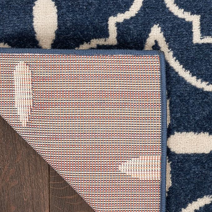 Nourison Home Nourison Essentials Navy Ivory 6' x 9' Area Rug - Easy Clean, Non Shedding, Bed Room, Living Room, Dining Room, Kitchen (6' x 9')