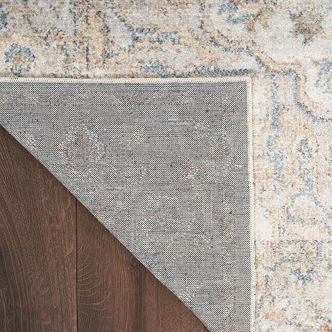 Nourison Home Astra Machine Washable Grey Multicolor 2' x 6' Area Rug - Easy Clean, Non Shedding, Bed Room, Living Room, Dining Room, Kitchen (6' Runner)