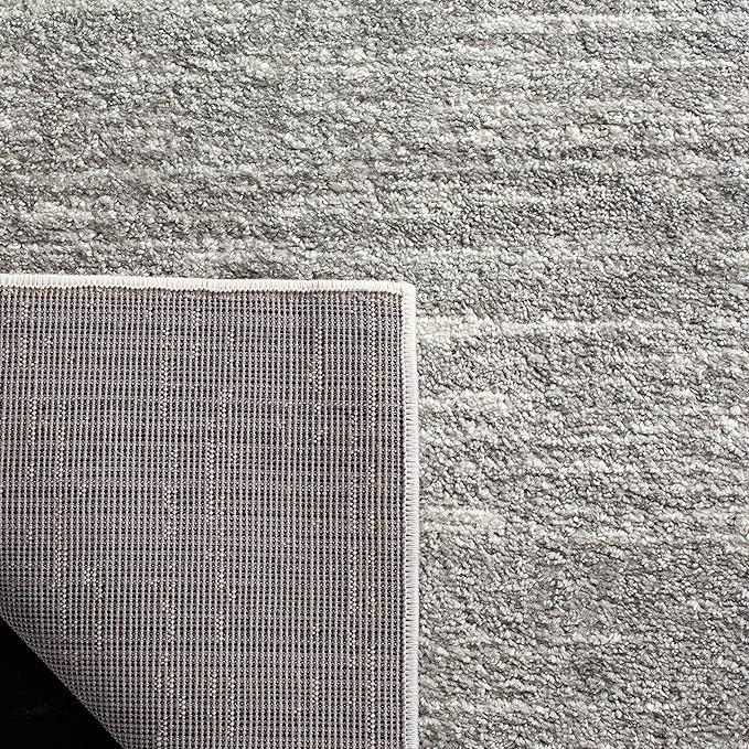 SAFAVIEH Adirondack Collection Area Rug - 10' Square, Ivory & Silver, Modern Ombre Design, Non Shedding & Easy to Clean, Ideal for Living Room, Bedroom, Office, Dining Space (ADR113B)