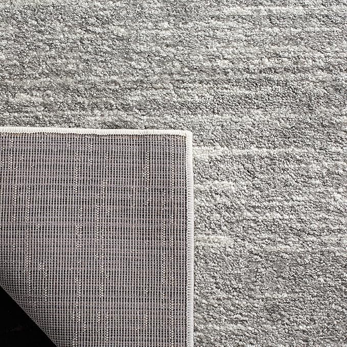 SAFAVIEH Adirondack Collection Runner Rug - 2'6" x 20', Ivory & Silver, Modern Ombre Design, Non Shedding & Easy to Clean, Ideal for Hallway, Foyer, Kitchen, Entryway, Bedroom (ADR113B)