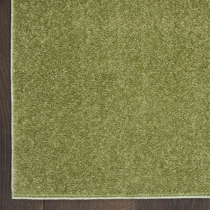 Nourison Home Nourison Essentials Green 9' x 12' Area Rug - Easy Clean, Non Shedding, Bed Room, Living Room, Dining Room, Kitchen (9' x 12')