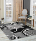 GLORY RUGS Area Rug Modern 8x10 Grey Soft Hand Carved Contemporary Floor Carpet Gray with Premium Fluffy Texture for Indoor Living Dining Room and Bedroom Area