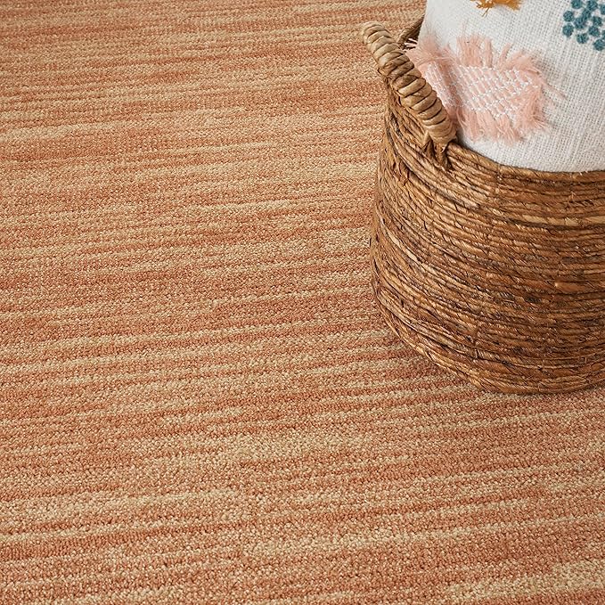 Nourison Home Nourison Essentials Rust 7' x 10' Area Rug - Easy Clean, Non Shedding, Bed Room, Living Room, Dining Room, Kitchen (7' x 10')
