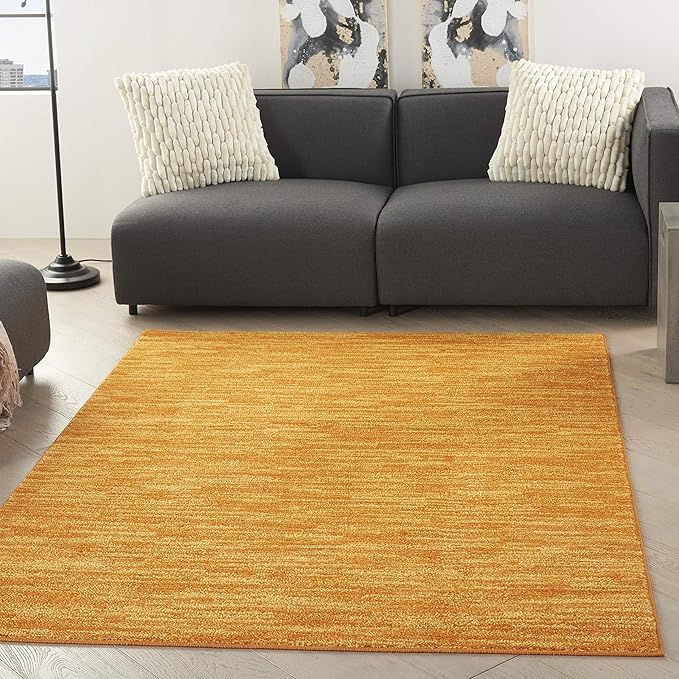 Nourison Home Nourison Essentials Sunburst 6' x 9' Area Rug - Easy Clean, Non Shedding, Bed Room, Living Room, Dining Room, Kitchen (6' x 9')