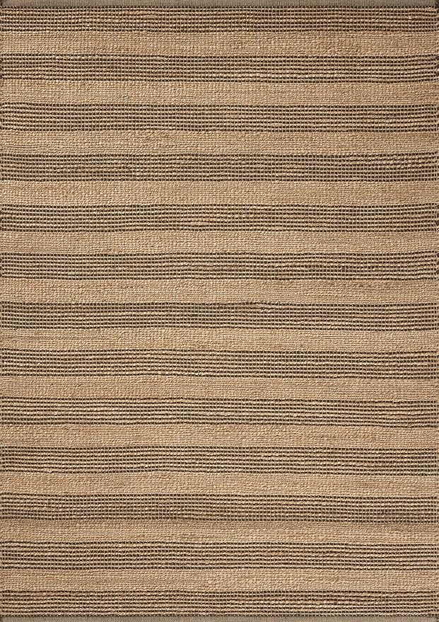 Loloi Chris Loves Julia Judy Collection JUD-06 Natural/Chocolate 9'-3" x 13' Area Rug