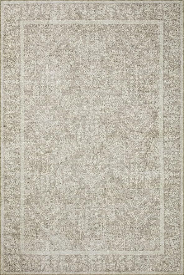 Loloi Rifle Paper Co. Maison Collection MAO-02 Bough Natural 2'-6" x 7'-6", .19" Pile Height, Runner Rug