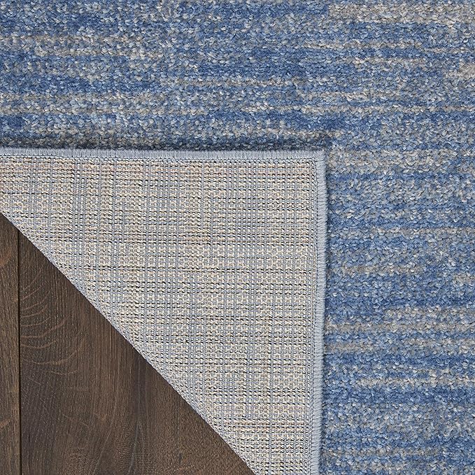 Nourison Home Nourison Essentials Blue Grey 9' x 12' Area Rug - Easy Clean, Non Shedding, Bed Room, Living Room, Dining Room, Kitchen (9' x 12')
