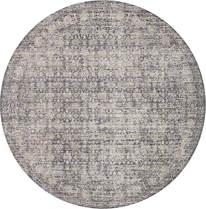 Loloi Amber Lewis Alie Collection ALE-03 Charcoal/Dove 11'-6'' x 15'-7'', .13'' Pile Height, Area Rug