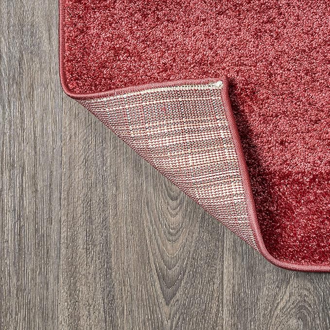 JONATHAN Y Haze Solid Low-Pile Red Indoor Area Rug 12x15, Coastal,Bohemian,Minimalist,Classic, Easy-Cleaning for Living Room,Bedroom,Kitchen,Pet Friendly,Non-Shedding (SEU100E-15)