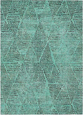 Addison Rugs Chantille ACN591 Teal 9' x 12' Indoor Outdoor Area Rug, Easy Clean, Machine Washable, Non Shedding, Bedroom, Living Room, Dining Room, Kitchen, Patio Rug