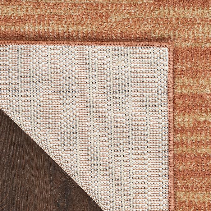 Nourison Home Nourison Essentials Rust 6' x 9' Area Rug - Easy Clean, Non Shedding, Bed Room, Living Room, Dining Room, Kitchen (6' x 9')