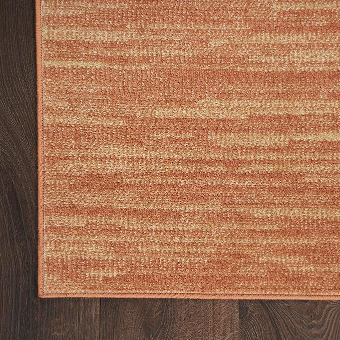 Nourison Home Nourison Essentials Rust 3' x 5' Area Rug - Easy Clean, Non Shedding, Bed Room, Living Room, Dining Room, Kitchen (3' x 5')