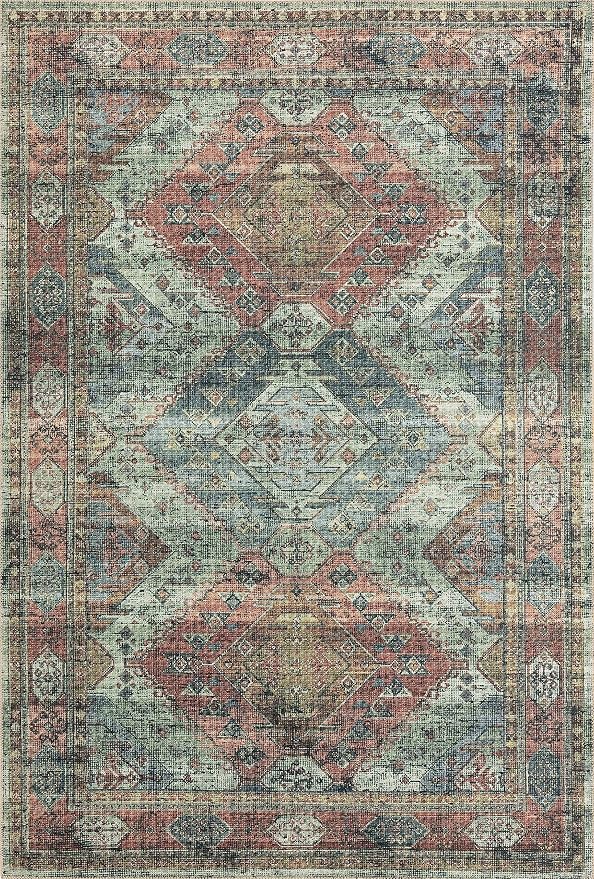 Loloi Skye Collection SKY-06 Apricot/Mist 2'-6" x 12'-0" Runner Rug