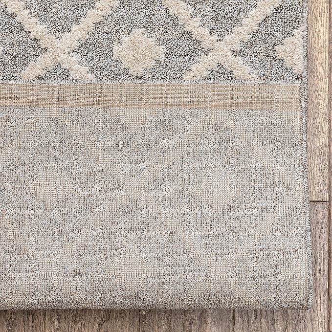 Well Woven Custom Size Hallway Stair Runner - Choose Your Length - Ainsley Ivory Diamond Trellis Geometric Tribal - 27 Inches Wide x 99 Feet Long Runner (27" x 100' Runner) Rug