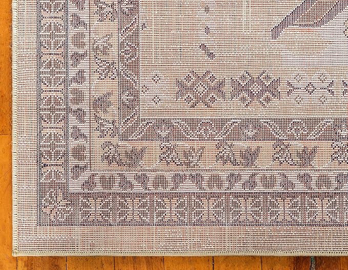 Unique Loom Taftan Collection Border Geometric Tribal Inspired Design Area Rug (2' 2 x 3' 0 Rectangular, Gold/ Gray)